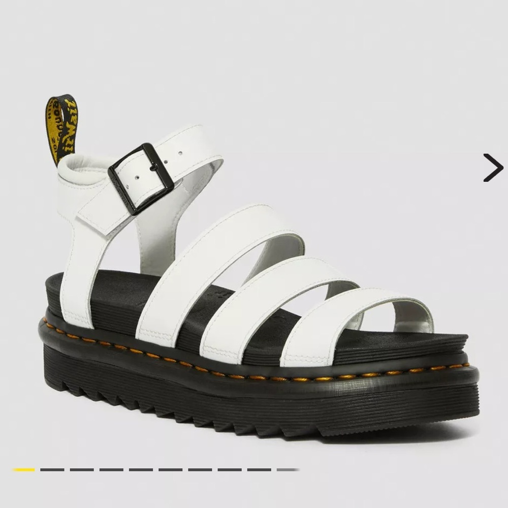 Dr. Martens White and Black Sandals